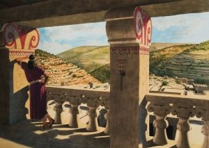king-david-on-balcony